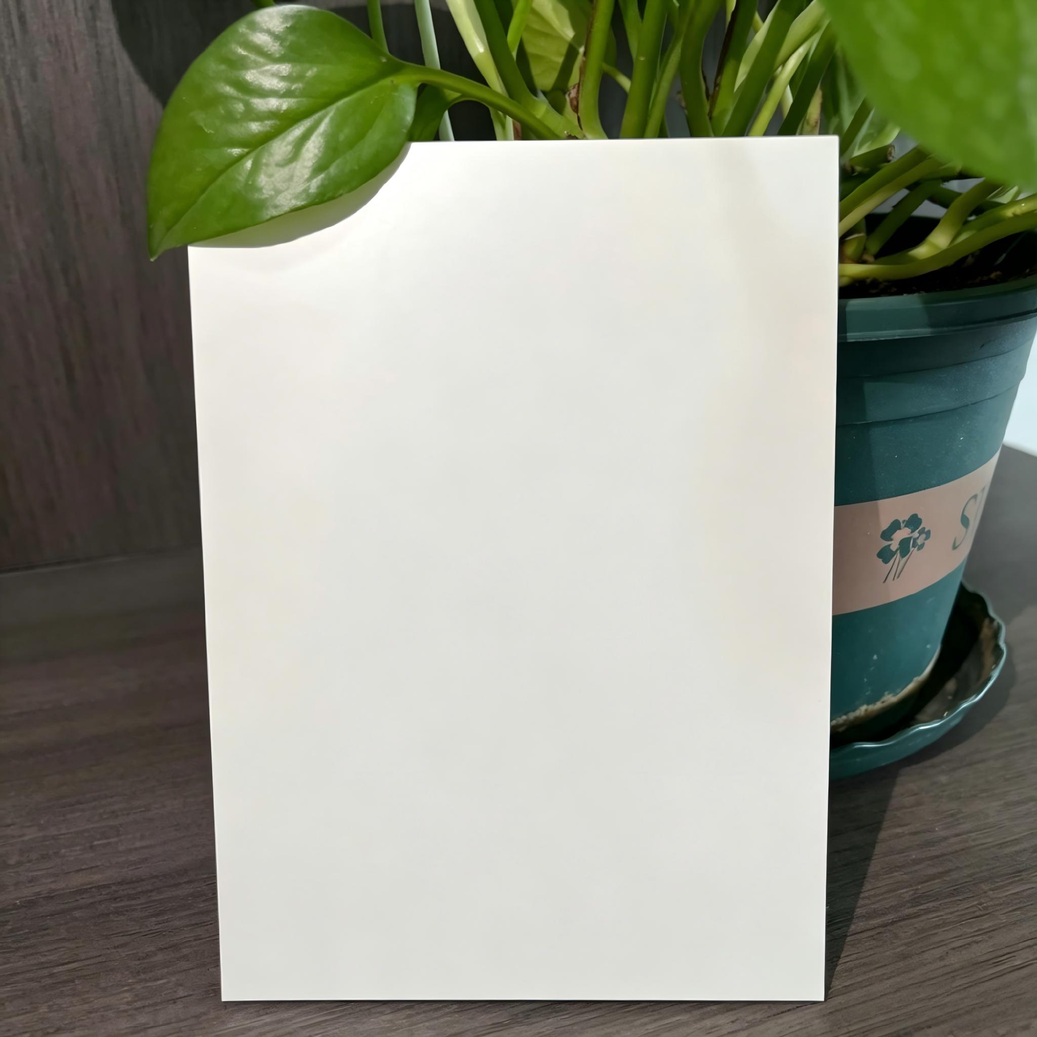 White Lacquered Glass